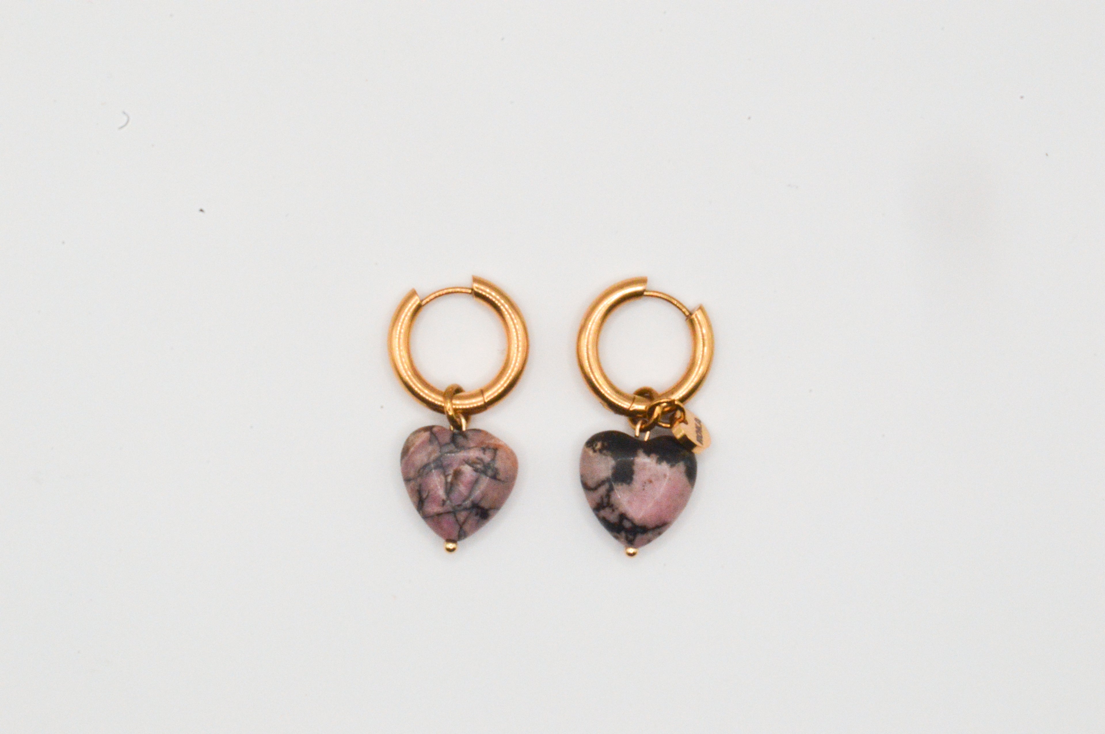 Arracada Corazon Labradorita