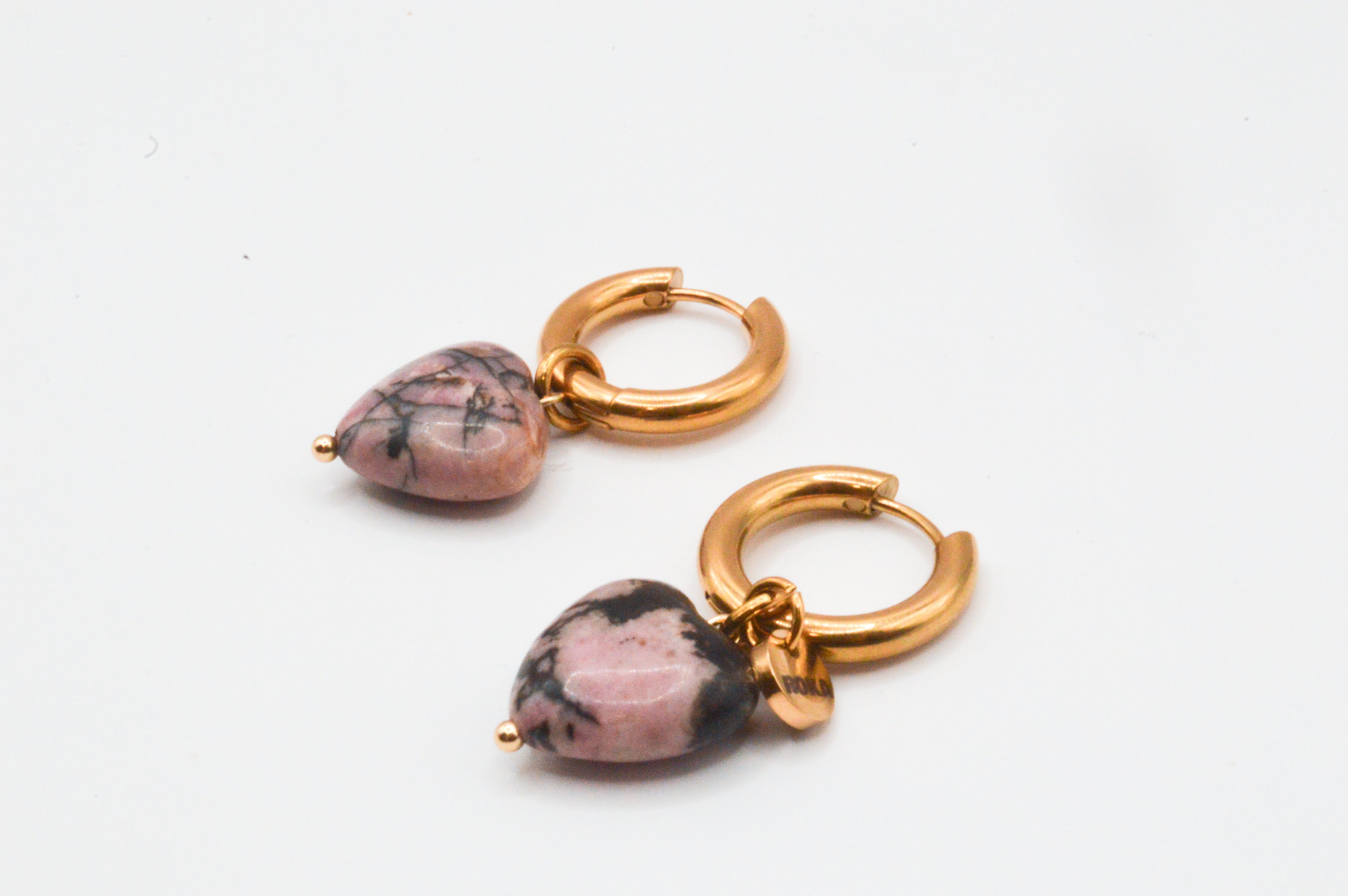 Arracada Corazon Labradorita