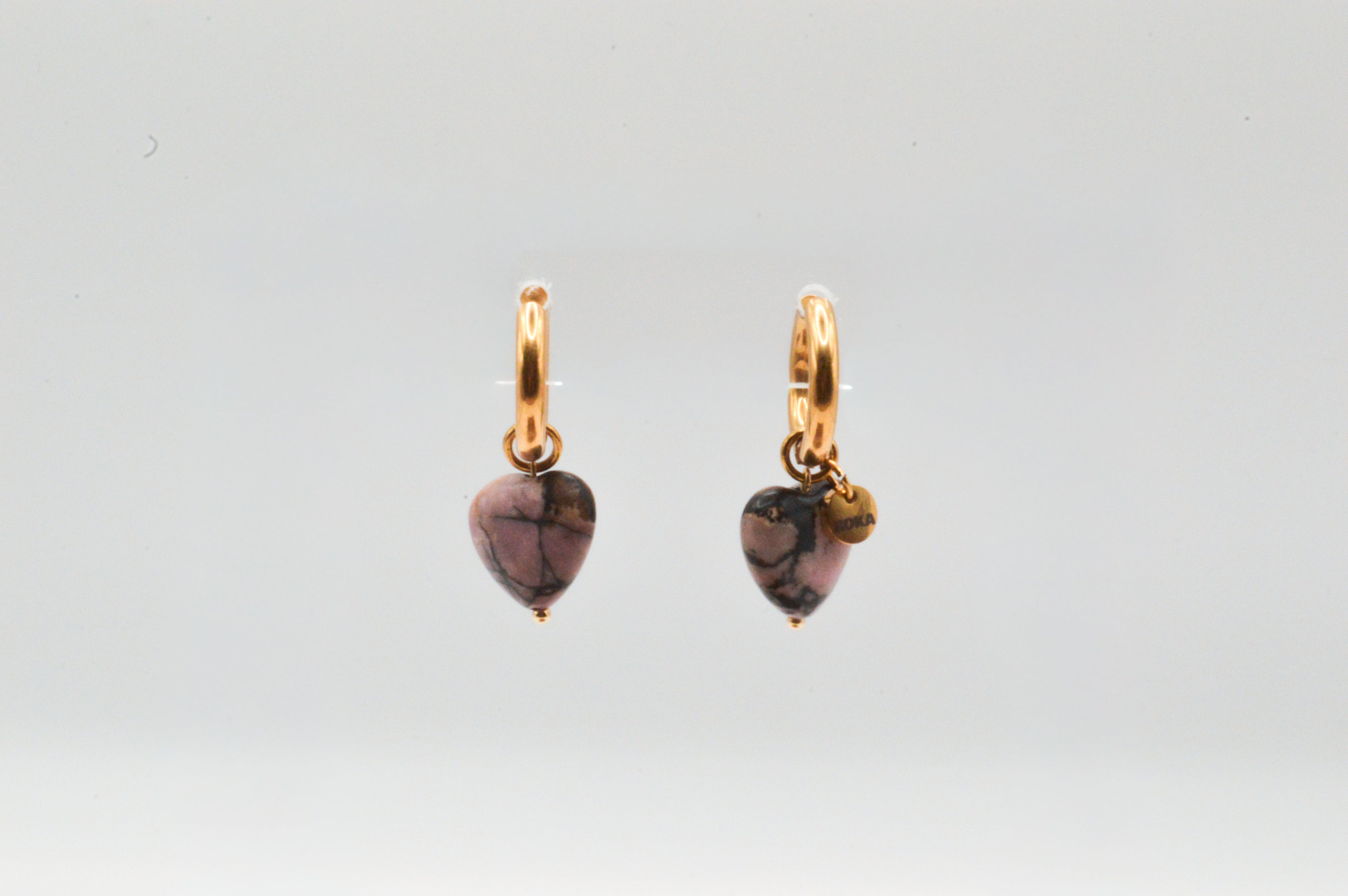 Arracada Corazon Labradorita