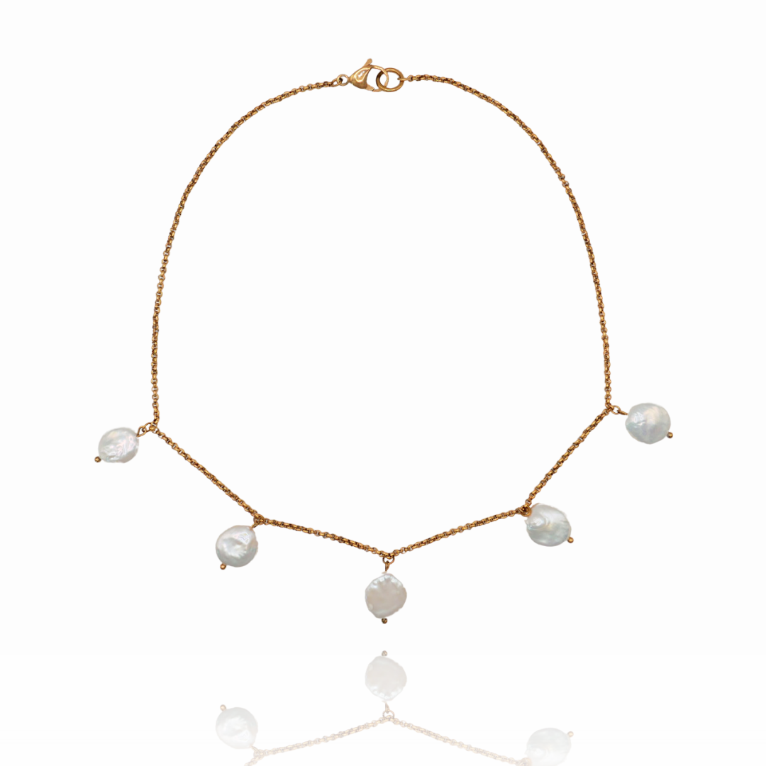 roka-collar-cadena-perlas-barrocas-acero-dorado